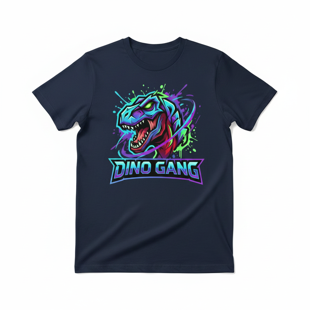 Dino Gang Navy Blue T-Shirt